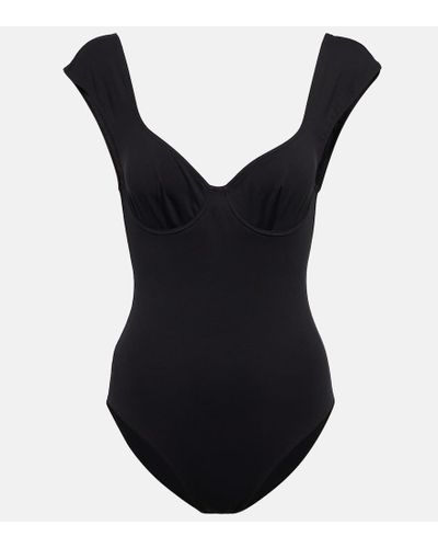 Eres Victoire Sweetheart-neck Swimsuit - Black