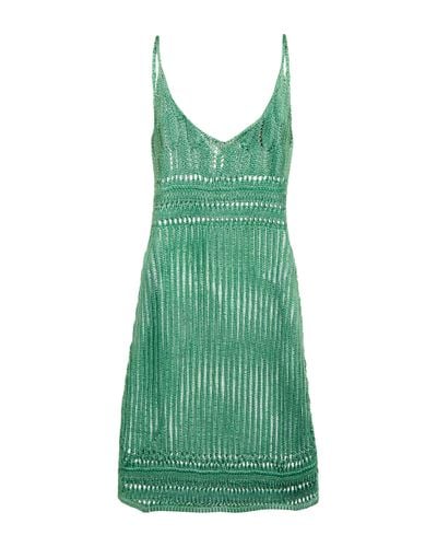 Loewe Paula's Ibiza vestido corto de croché - Verde