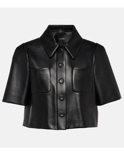 Loewe Luxury Reproportioned Jacket In Nappa Lambskin - Black