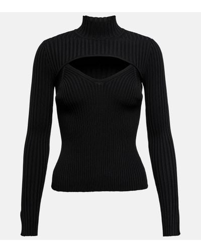 Jonathan Simkhai Ribbed-knit Layered Top - Black