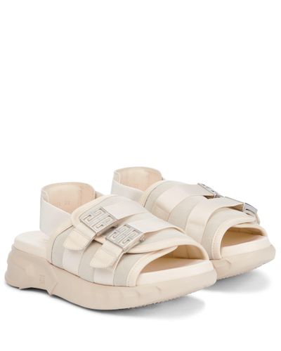 Givenchy Marshmallow Suede And Leather Sandals - White