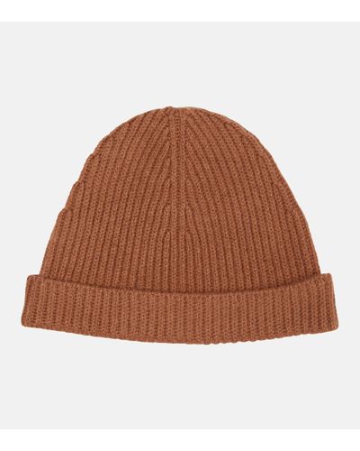 The Row Ribbed-knit Cashmere Beanie - Brown