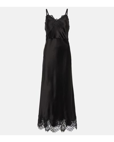 Polo Ralph Lauren Satin Maxi Dress - Black