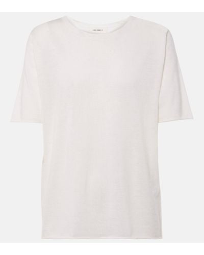 Lisa Yang Ari Cashmere T-shirt - White