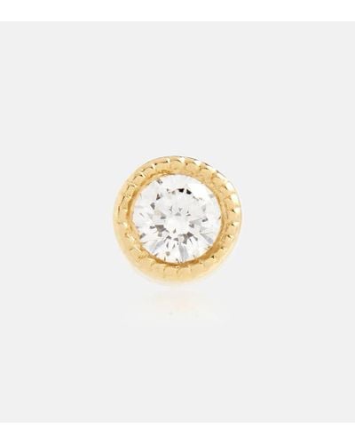 Maria Tash 18kt Gold And Diamond Earring - Metallic