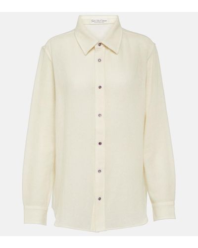God's True Cashmere Camicia in cashmere - Bianco