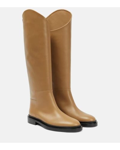 Jil Sander Lucie Leather Knee-high Boots - Brown