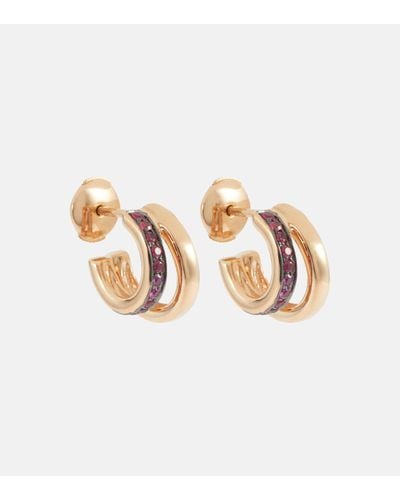 Pomellato Together 18kt Rose Gold Earrings With Rubies - White