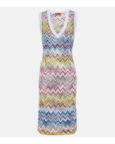 Missoni Zigzag V-neck Dress - Multicolour