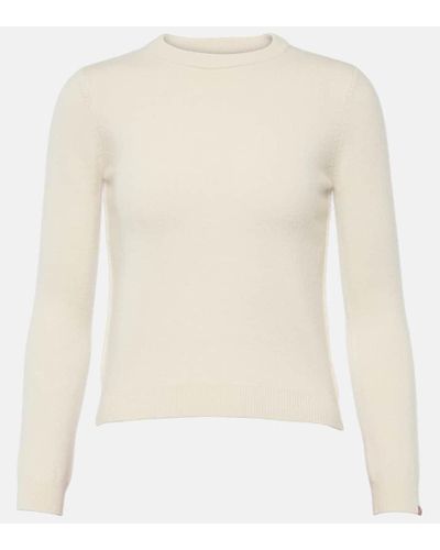 Extreme Cashmere Pullover cropped Kid in misto cashmere - Bianco