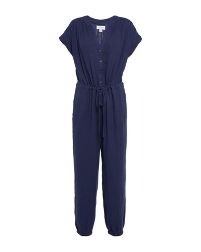 Velvet Combi-pantalon Elana en coton - Bleu