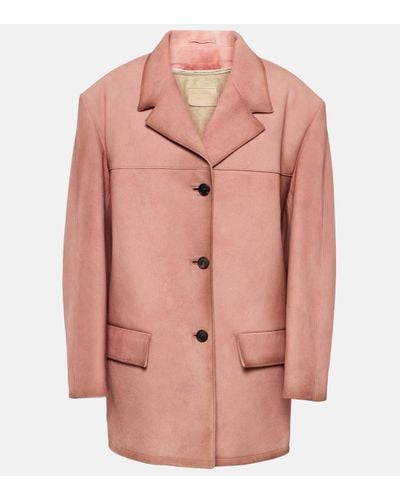 Prada Suede Jacket - Pink