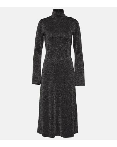 JOSEPH Double Face Wool-blend Midi Dress - Black
