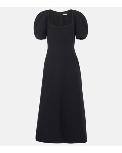 Gabriela Hearst Niahm Wool And Silk Maxi Dress - Black
