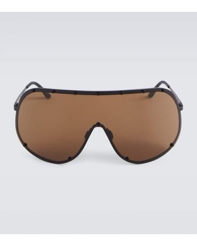 Rick Owens Shield Sunglasses - Brown