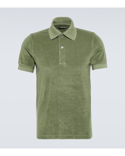 Tom Ford Polo en coton melange - Vert