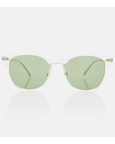 Brunello Cucinelli Gerardo Square Sunglasses - Green