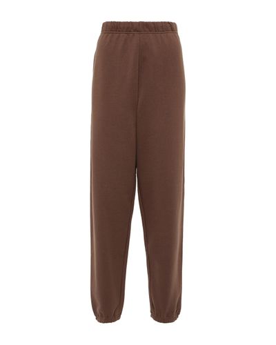 Tory Sport Pantalones de chandal de algodon - Marrón
