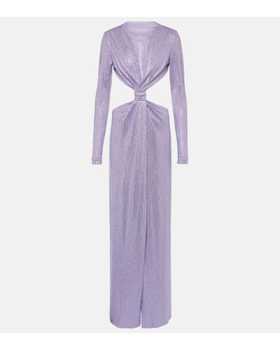 Area Robe longue a cristaux - Violet