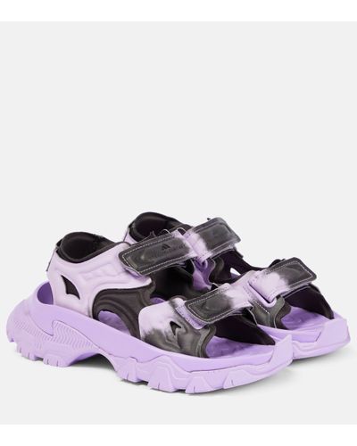 adidas By Stella McCartney Tie-dye Sandals - Purple