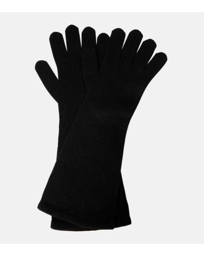 Max Mara Jock Cashmere Gloves - Black