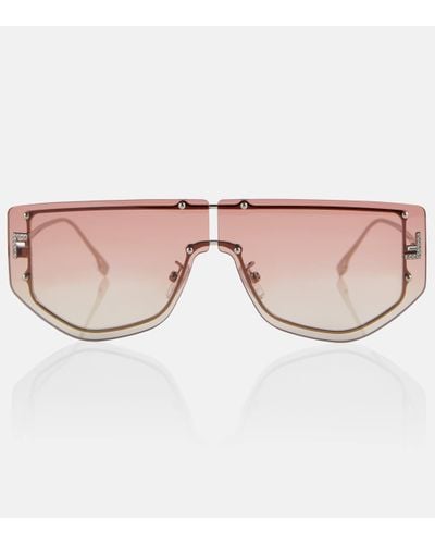 Fendi First Oversized Sunglasses - Brown