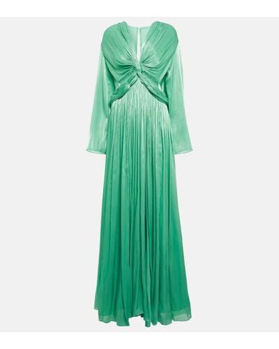 Costarellos Kleid mit Falten - Grün