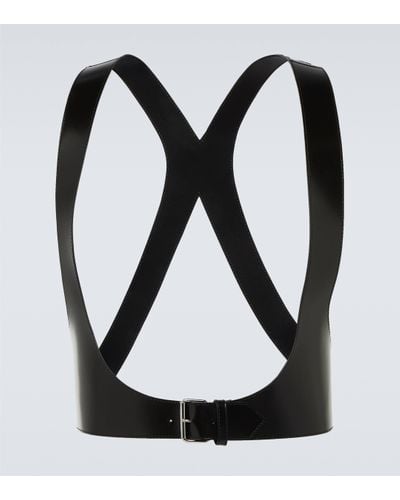 Alexander McQueen Leather Harness - Black