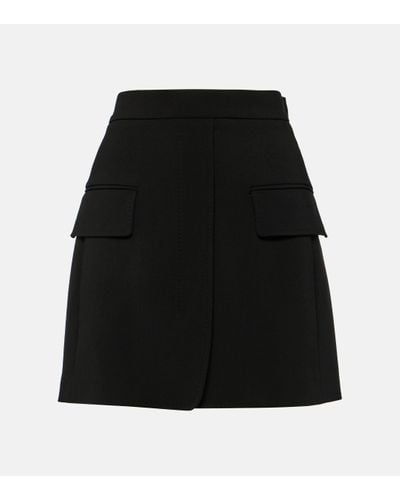 Max Mara Wool-blend Miniskirt - Black