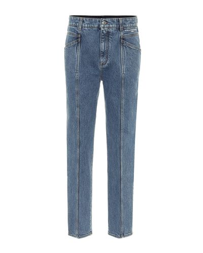 Stella McCartney Jeans ajustados de tiro alto - Azul