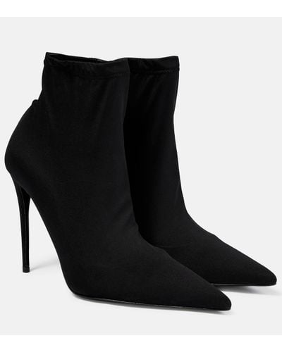 Dolce & Gabbana X Kim Jersey Ankle Boots - Black
