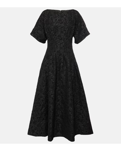 Jonathan Simkhai Rosalie Jacquard Midi Dress - Black
