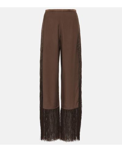 ‎Taller Marmo Pantalones anchos Nevada de cady de crepe - Marrón