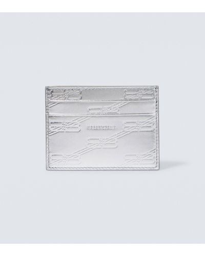 Balenciaga Bb Leather Card Holder - White