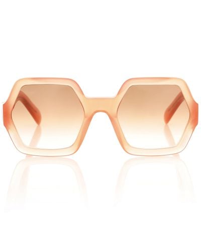 Celine Hexagonal Sunglasses - Pink
