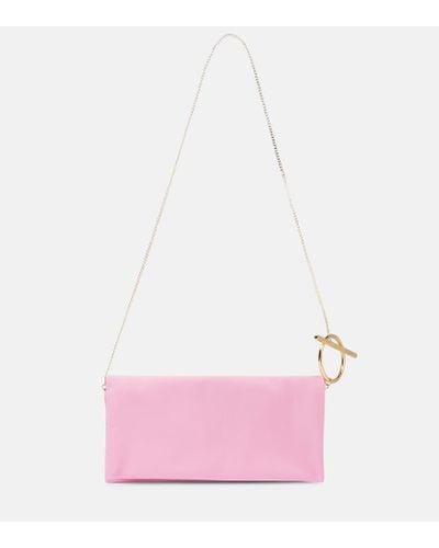 Rabanne Leather Shoulder Bag - Pink