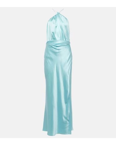 The Sei Silk Gown - Blue