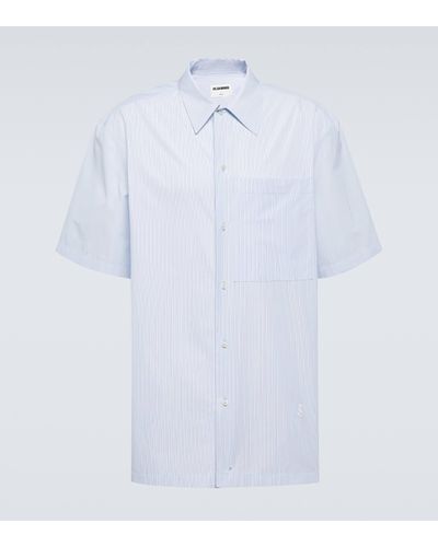 Jil Sander Friday Pinstripe Cotton Shirt - White