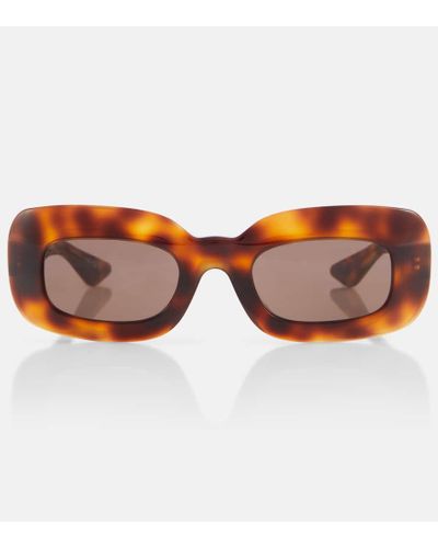 Khaite X Oliver Peoples 1966c Rectangular Sunglasses - Brown