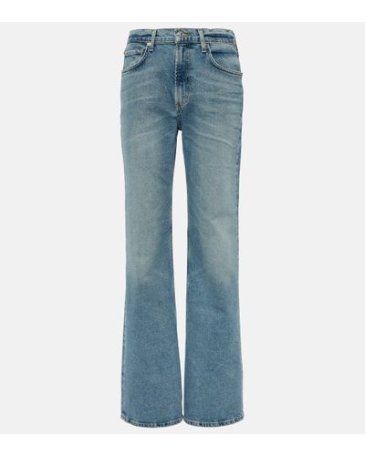 Citizens of Humanity Vidia Mid-rise Bootcut Jeans - Blue