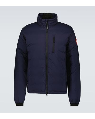 Canada Goose Lodge Navy Feather-light Shell Jacket, Navy, Shell Jacket - Blue