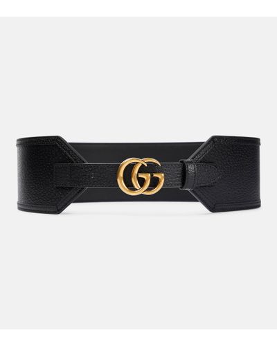 Gucci Ceinture En Cuir Texturé - Noir