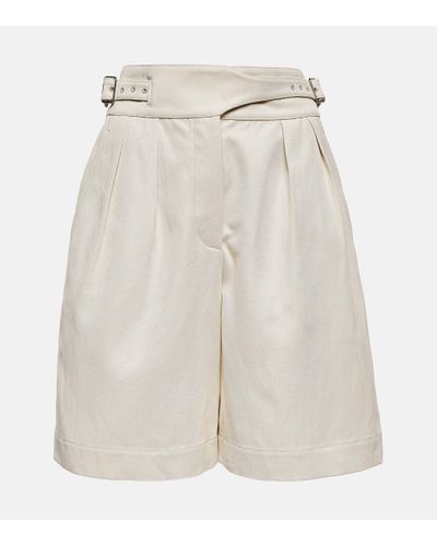Loro Piana Bermuda en coton et lin - Blanc