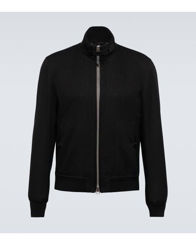 Tom Ford Wool, Silk, And Mohair Jacket - Black