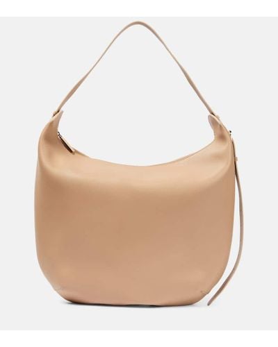 The Row Allie North/south Leather Shoulder Bag - Natural