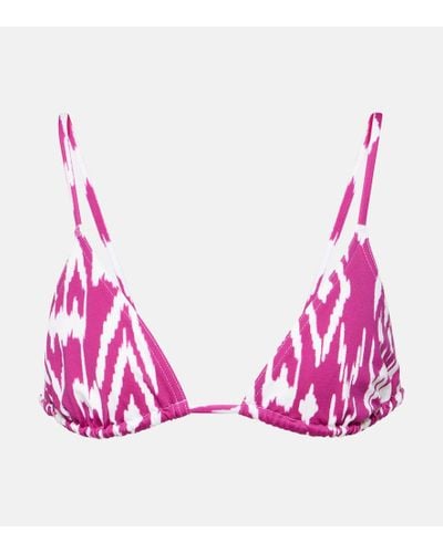Eres Bedrucktes Bikini-Oberteil Sun - Pink