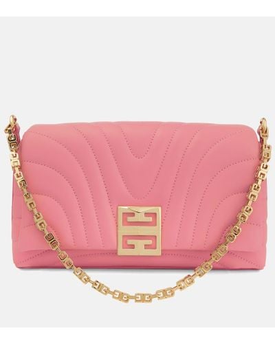 Givenchy Schultertasche 4G Small aus Leder - Pink