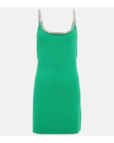 Rabanne Robe a ornements - Vert