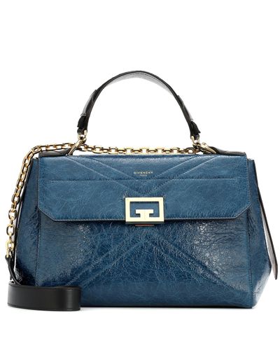 Givenchy Id Medium Leather Shoulder Bag - Blue