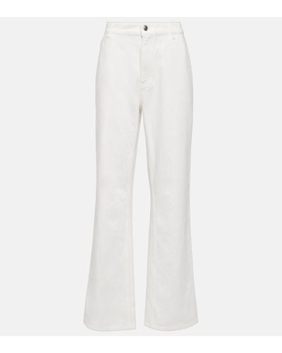 Loro Piana High-rise Wide-leg Jeans - White